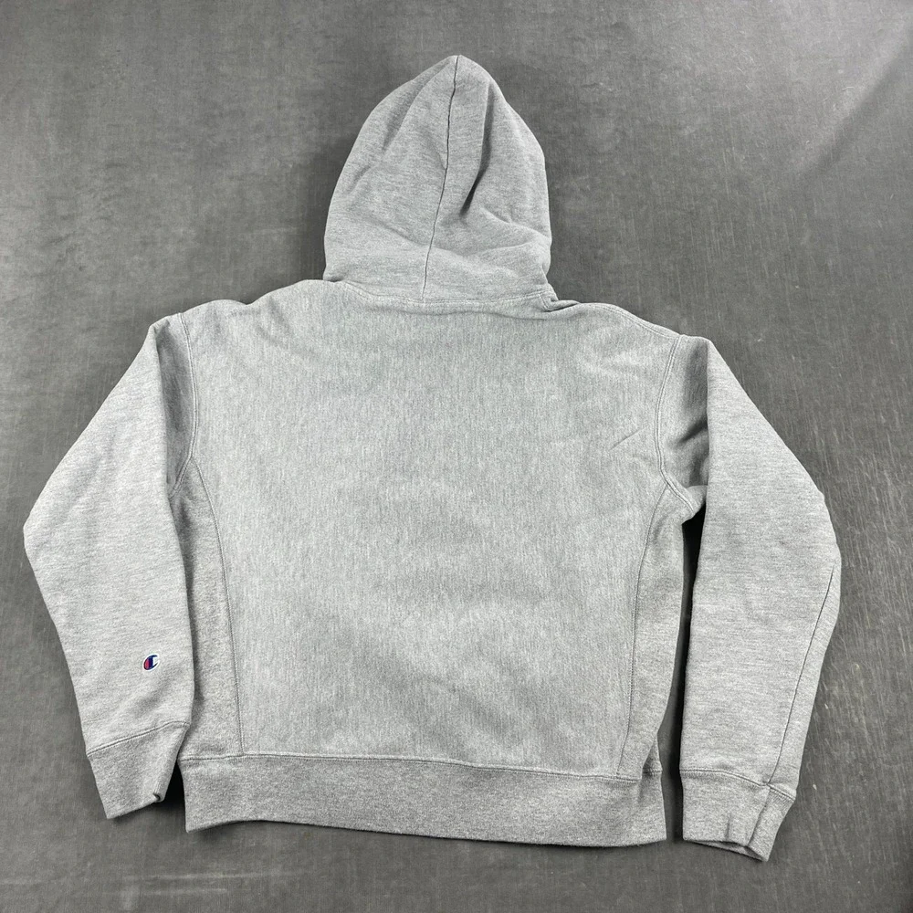 Champion Mens Large Gray Reverse Weave Hoodie Fleece Pullover Sweatshirt